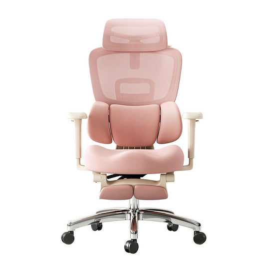 YZ1001 - Chaise de bureau ergonomique rose