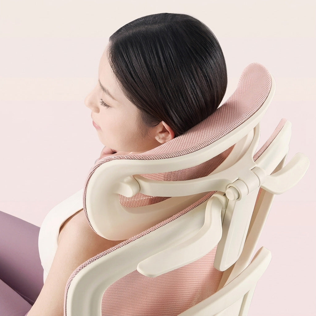 YZ1001 - Chaise de bureau ergonomique rose
