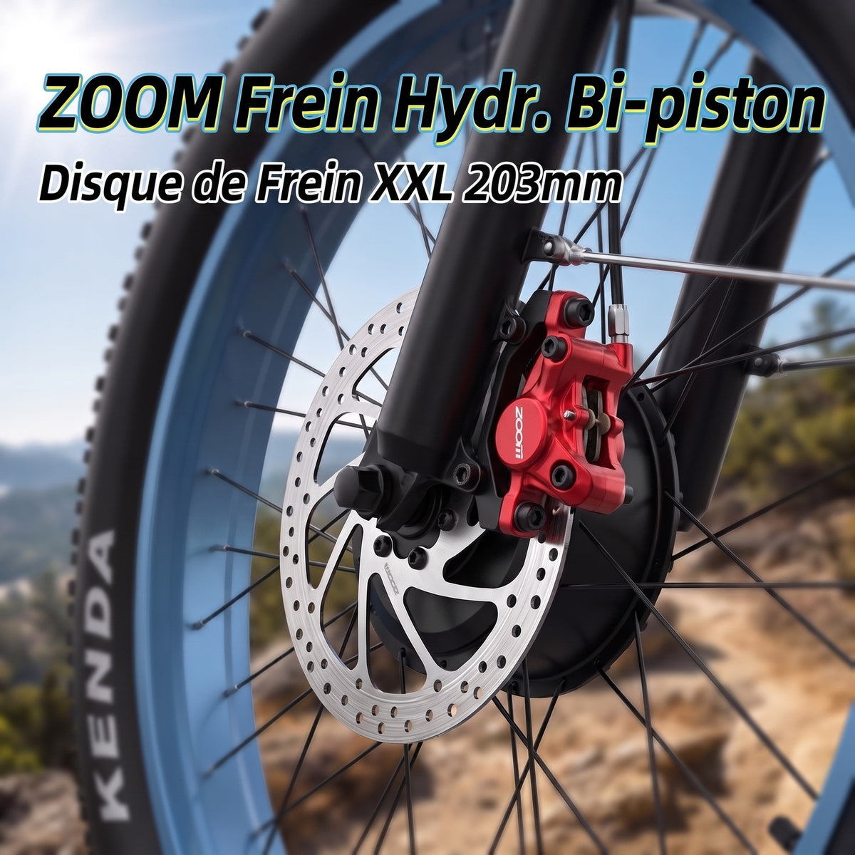 ZOOM双活塞液压碟刹安全制动